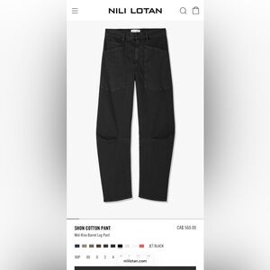 Nili Lotan Barrel Pant